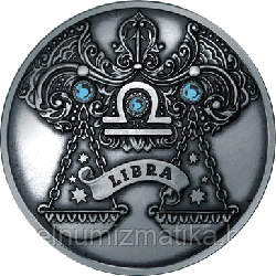 Весы. Зодиакальный гороскоп, 20 рублей 2013, Серебро