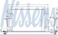 Радиатор кондиционера NISSENS, AUDI A6 C5 1997-2005