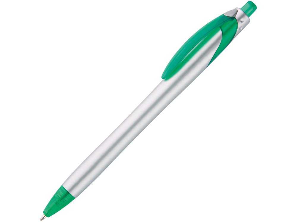 Ручка шариковая Каприз Сильвер, серебристый/зеленый - фото 1 - id-p72051193