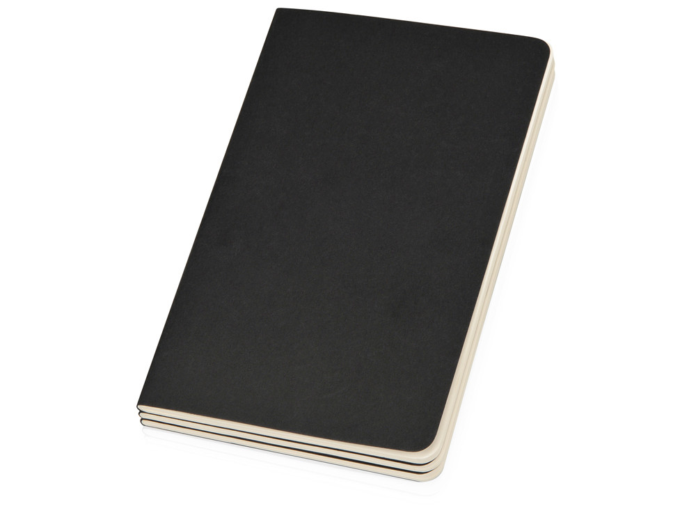 Записная книжка Moleskine Cahier (нелинованный, 3 шт.), Large (13х21см), черный - фото 2 - id-p72559628