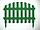 Декоративный заборчик пластиковый "Ренессанс" зеленый 3,10 м, фото 2