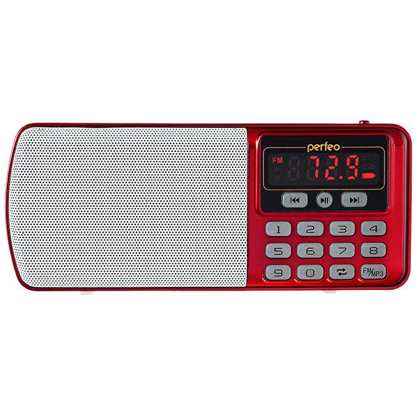 Радиоприёмник Perfeo цифровой ЕГЕРЬ FM+ 70-108МГц/ MP3 (i120-RED) - фото 1 - id-p75736514