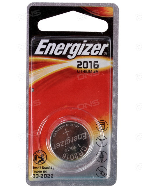 Элемент питания Energizer CR2016 - фото 1 - id-p75692170