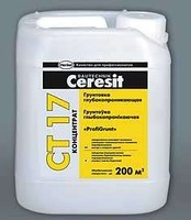 Грунтовка для внутренней и наружной отделки (концентрат) Ceresit CT 17 Profi Grunt, 10 л. - фото 2 - id-p2404600