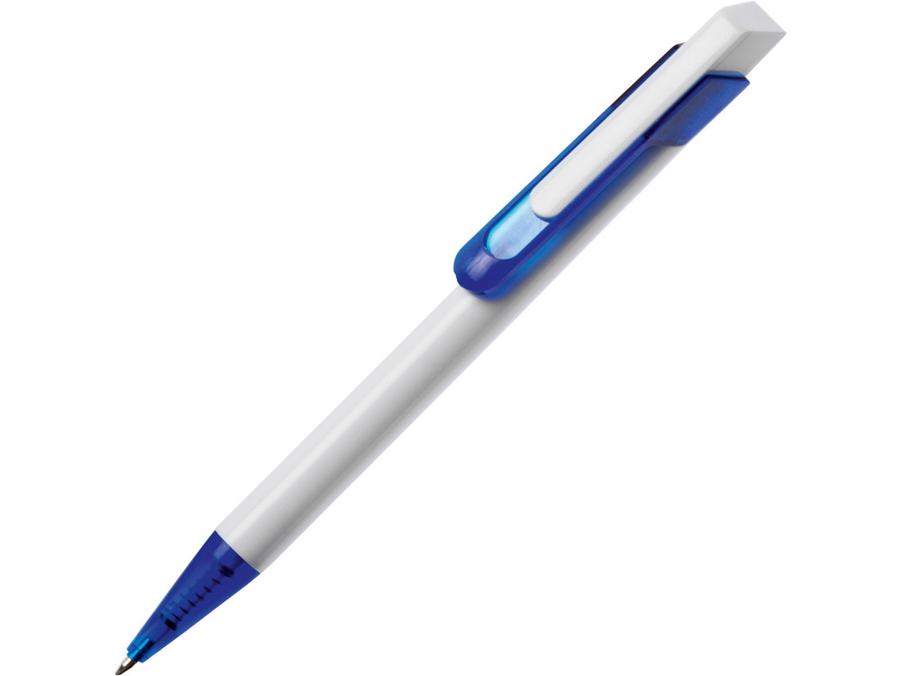 Ручка шариковая Бавария белая/синяя - фото 1 - id-p72558244