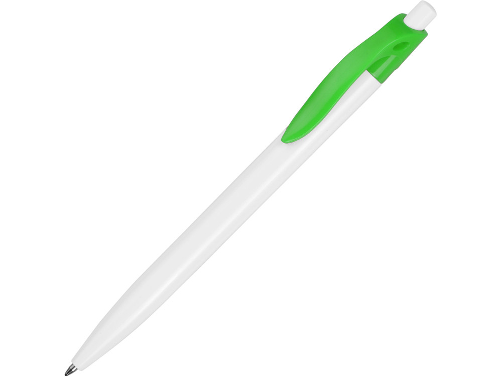 Ручка шариковая Какаду, белый/зеленое яблоко - фото 1 - id-p72561138