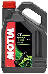 Масло моторное полусинтетика Motul 5000 10W40 4T, 4 литра