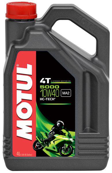 Масло моторное полусинтетика Motul 5000 10W40 4T, 4 литра - фото 1 - id-p75770977