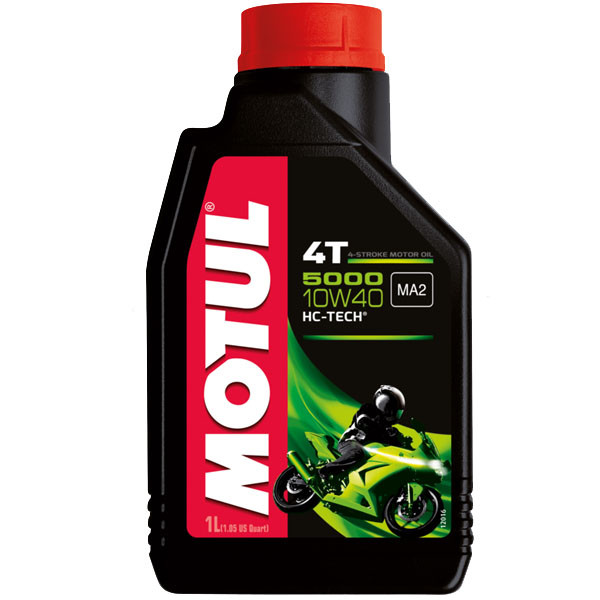 Масло моторное полусинтетика Motul 5000 10W40 4T , 1 литр - фото 1 - id-p75772585