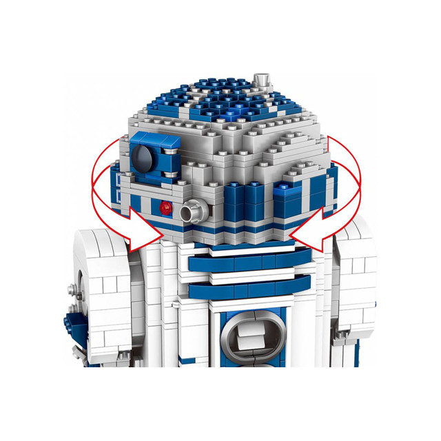 Конструктор Lepin 05043 Робот R2-D2 Collector's (аналог Lego Star Wars 10225) 2207 деталей - фото 5 - id-p75805310