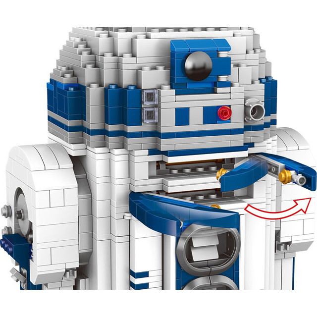 Конструктор Lepin 05043 Робот R2-D2 Collector's (аналог Lego Star Wars 10225) 2207 деталей - фото 4 - id-p75805310