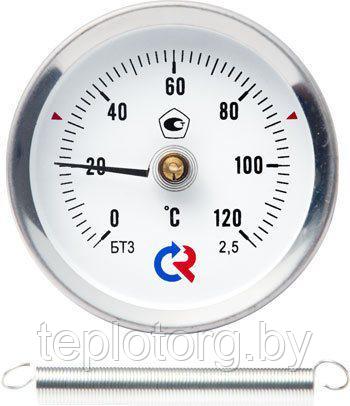 Термометр биметаллический накладной (с пружиной) - фото 1 - id-p75859127