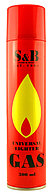 Газ для заправки зажигалок с насадками (переходниками) 300мл S&B GAS