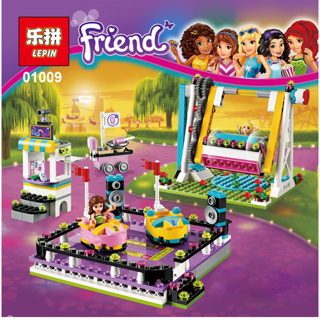 Конструктор Lepin 01009 Girls Club Парк развлечений: Автодром (аналог Lego Friends 41133) 424 детали - фото 10 - id-p75883049