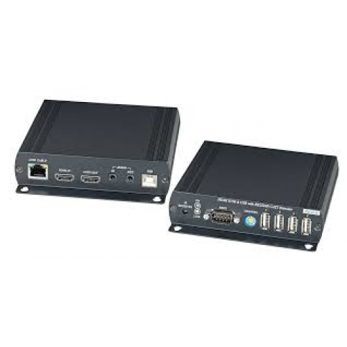 HKM01 - HDMI KVM удлинитель (комплект приёмник + передатчик) по Ethernet до 150м