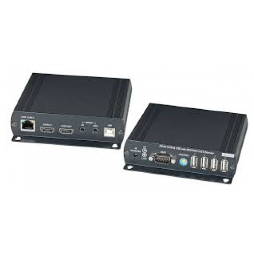 HKM01 - HDMI KVM удлинитель (комплект приёмник + передатчик) по Ethernet до 150м - фото 1 - id-p75881993