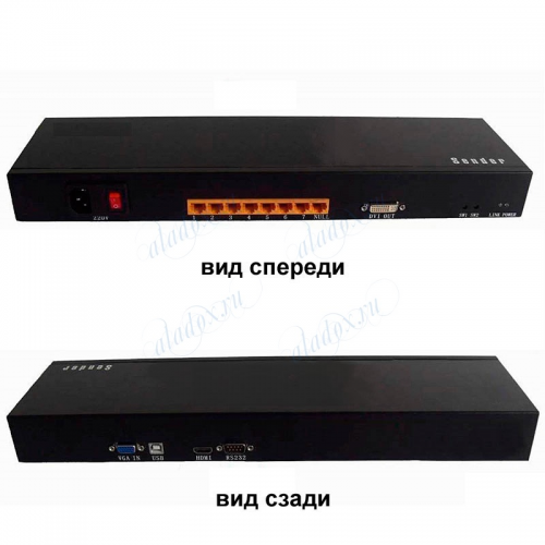 TA-Hi07 - Разветвитель(распределитель) HDMI и USB сигналов 1вх./7 вых по UTP - фото 1 - id-p75882176