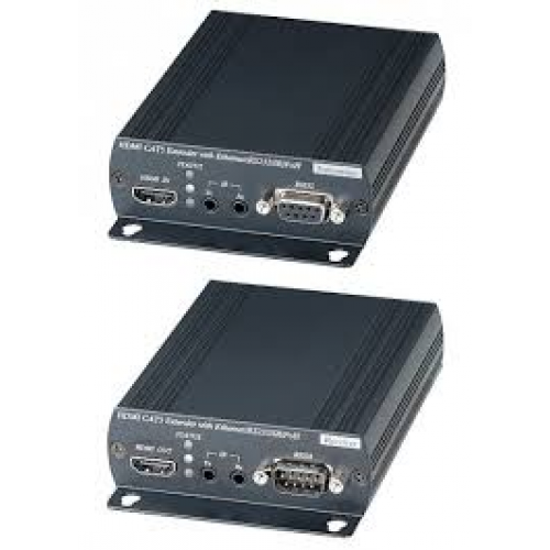 HE02P - Комплект (передатчик + приёмник) для передачи HDMI + Ethernet + ИК управление + RS232 - фото 1 - id-p75882233