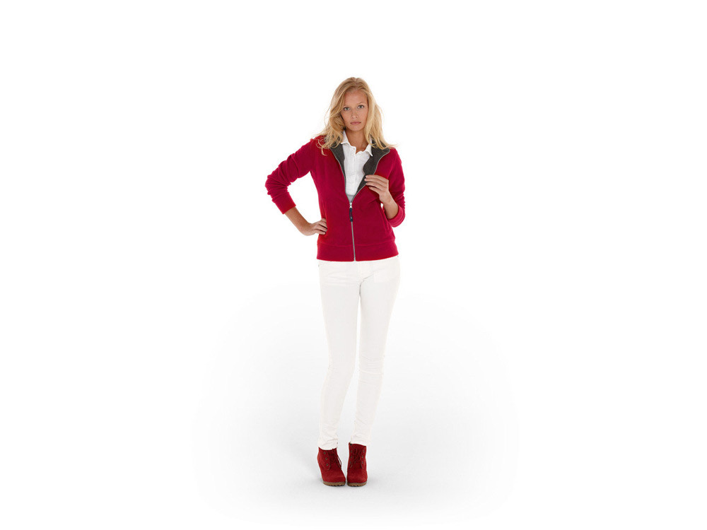Куртка флисовая Nashville женская, красный/пепельно-серый - фото 2 - id-p72052588