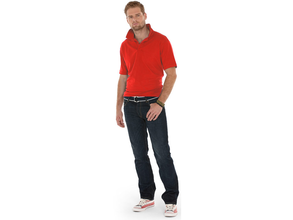 Рубашка поло Boston мужская, красный - фото 2 - id-p72055604