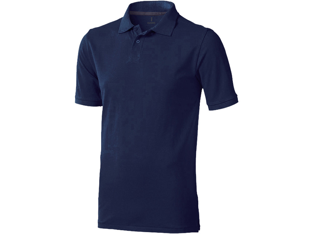 Calgary мужская футболка-поло с коротким рукавом, темно-синий - фото 9 - id-p72075105