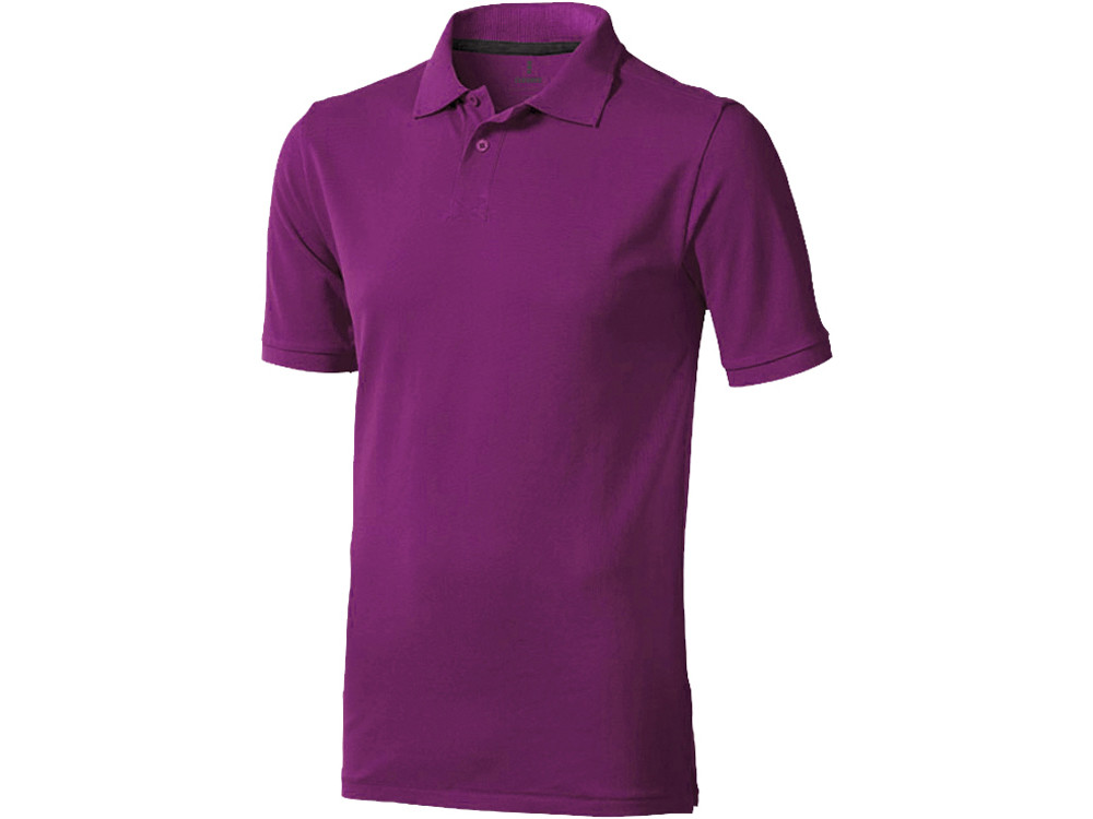 Calgary мужская футболка-поло с коротким рукавом, темно-фиолетовый - фото 9 - id-p72075108