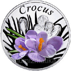 Крокус (Crocus).Серебро 10 рублей. 2013