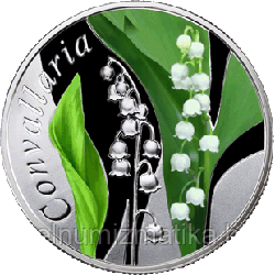 Ландыш (Convallaria), 10 рублей 2013, Серебро