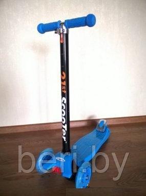 Самокат детский 21 st scooter Maxi светящиеся колеса, регулируемая ручка - фото 6 - id-p77190723