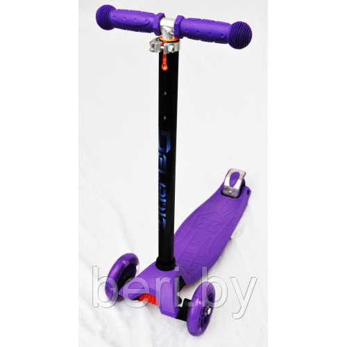 Самокат детский 21 st scooter Maxi светящиеся колеса, регулируемая ручка