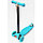Самокат детский 21 st scooter Maxi светящиеся колеса, регулируемая ручка синий, фото 3