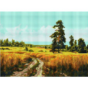 Алмазная мозаика Пшеничное поле 30х40 см - фото 3 - id-p75916296