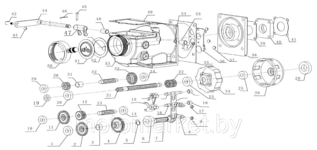 Запчасти для Культиватора мотоблок FERMER FM-701