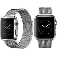 Ремешок металлический iWatch Milanese Loop Серебристый для Apple Watch 38mm Series 1\2\3