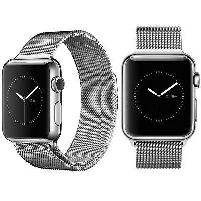 Ремешок металлический iWatch Milanese Loop Серебристый для Apple Watch 38mm Series 1\2\3 - фото 1 - id-p75949182