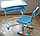 Парта + стул  Fun Desk Piccolino Парта школьная с регулировкой высоты., фото 3