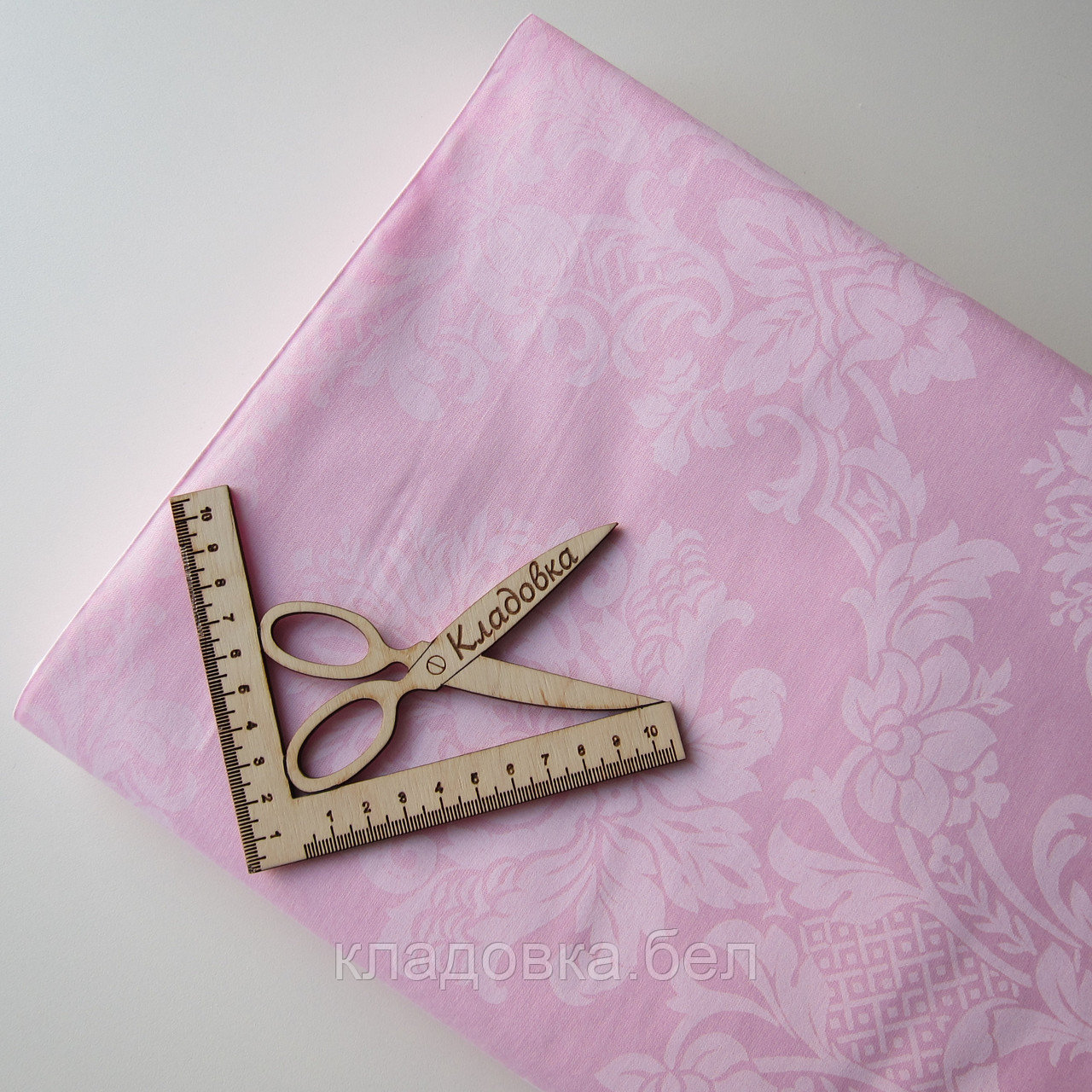 Ткань Поплин 100% Хлопок "Миланика 220 розовый" - фото 1 - id-p66243905