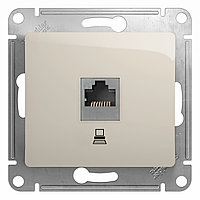 Розетка компьютерная RJ45 кат.5E, МОЛОЧНЫЙ Schneider Electric GLOSSA