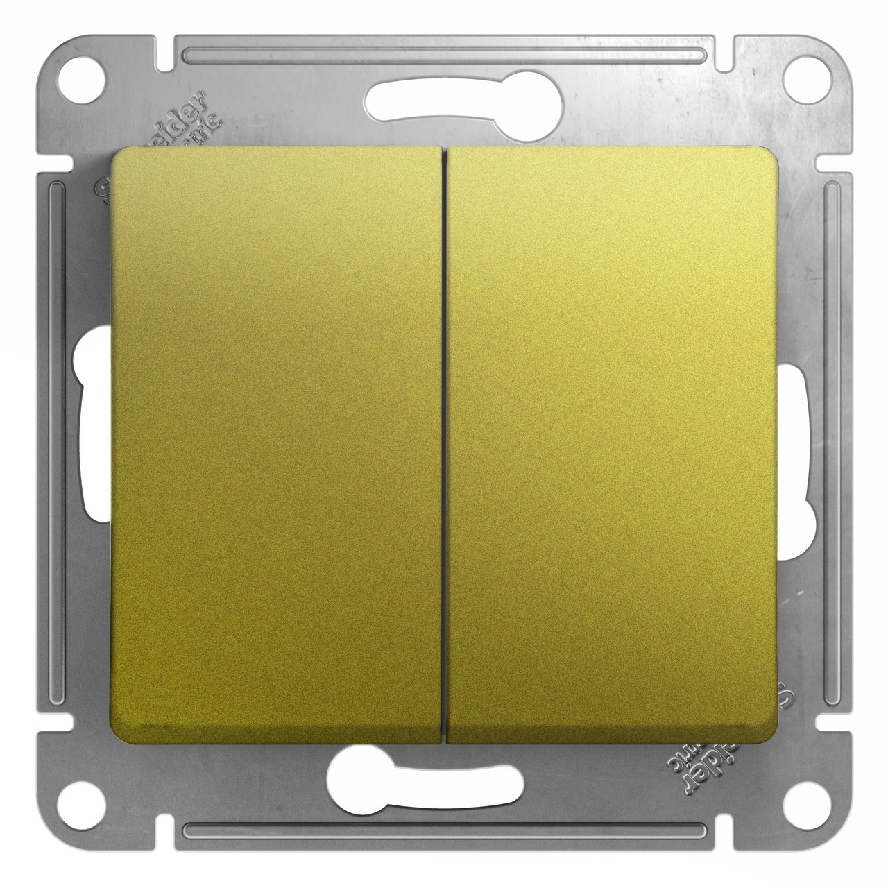 Выключатель двухклавишный, ФИСТАШКОВЫЙ Schneider Electric GLOSSA
