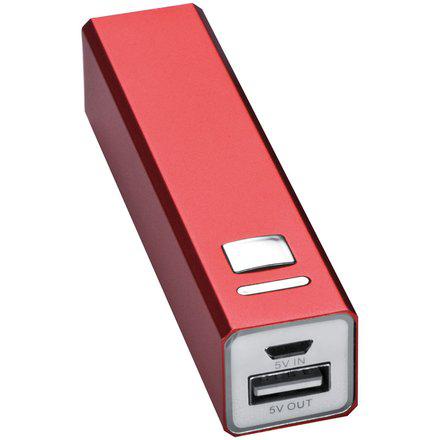 Портативное устройство красного цвета Power Bank "Port Hope" 2200 мАч - фото 1 - id-p55541657