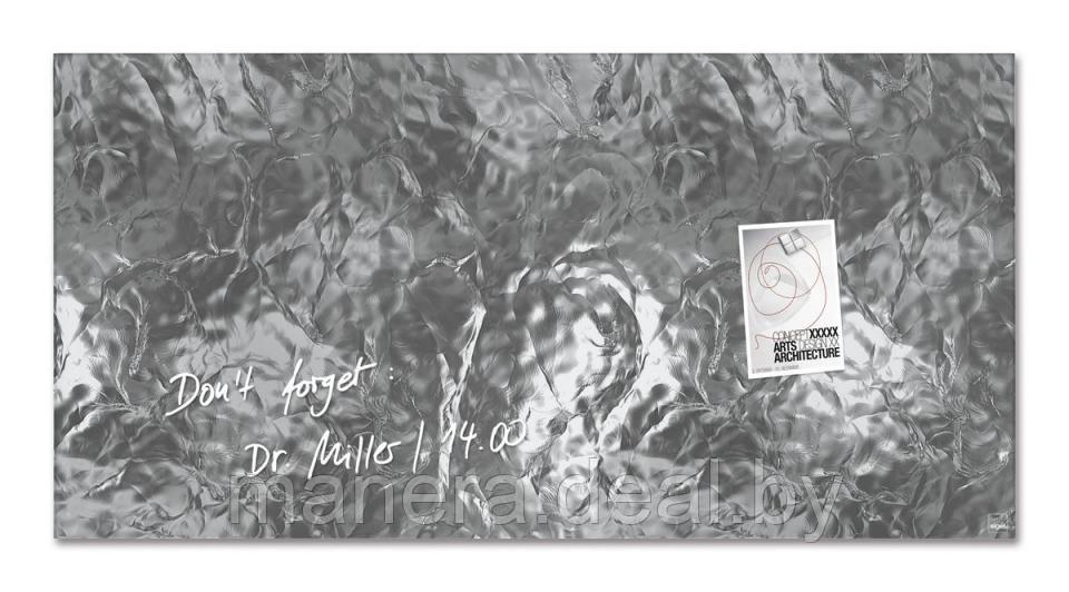 Доска стеклянная магнитно-маркерная 91х46см "Сверкающее серебро" - фото 1 - id-p76032721