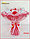 Букет из мягких игрушек с розами, красный, К0511, фото 2