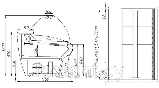 Холодильная витрина Сarboma Bavaria G110 ВХС-2,0 (G110 SM 2,0-1) 0 +7 - фото 2 - id-p3570475