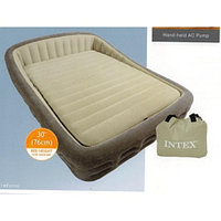 Надувная кровать Intex 67972 Comfort Frame Airbed 193 x 241 x 76 см с насосом 220v в комплекте.