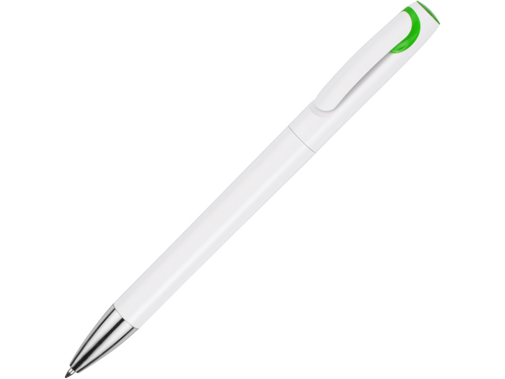 Ручка шариковая Локи, белый/зеленое яблоко - фото 7 - id-p72561969