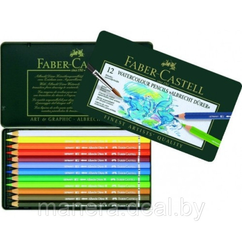 Набор профессиональных акварельных карандашей, 12 цветов - фото 1 - id-p76159229