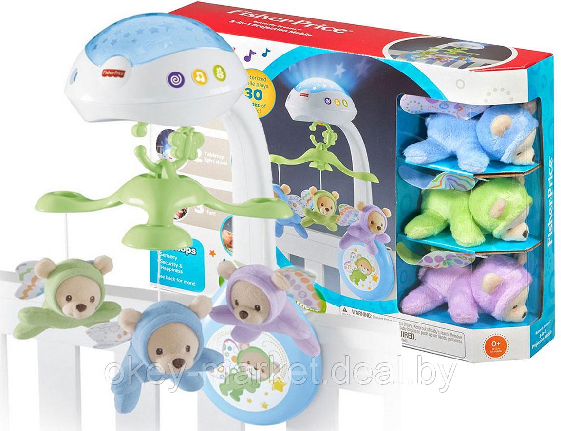 Музыкальный мобиль-проектор Мечты о бабочках Fisher Price CDN41 - фото 1 - id-p76268555