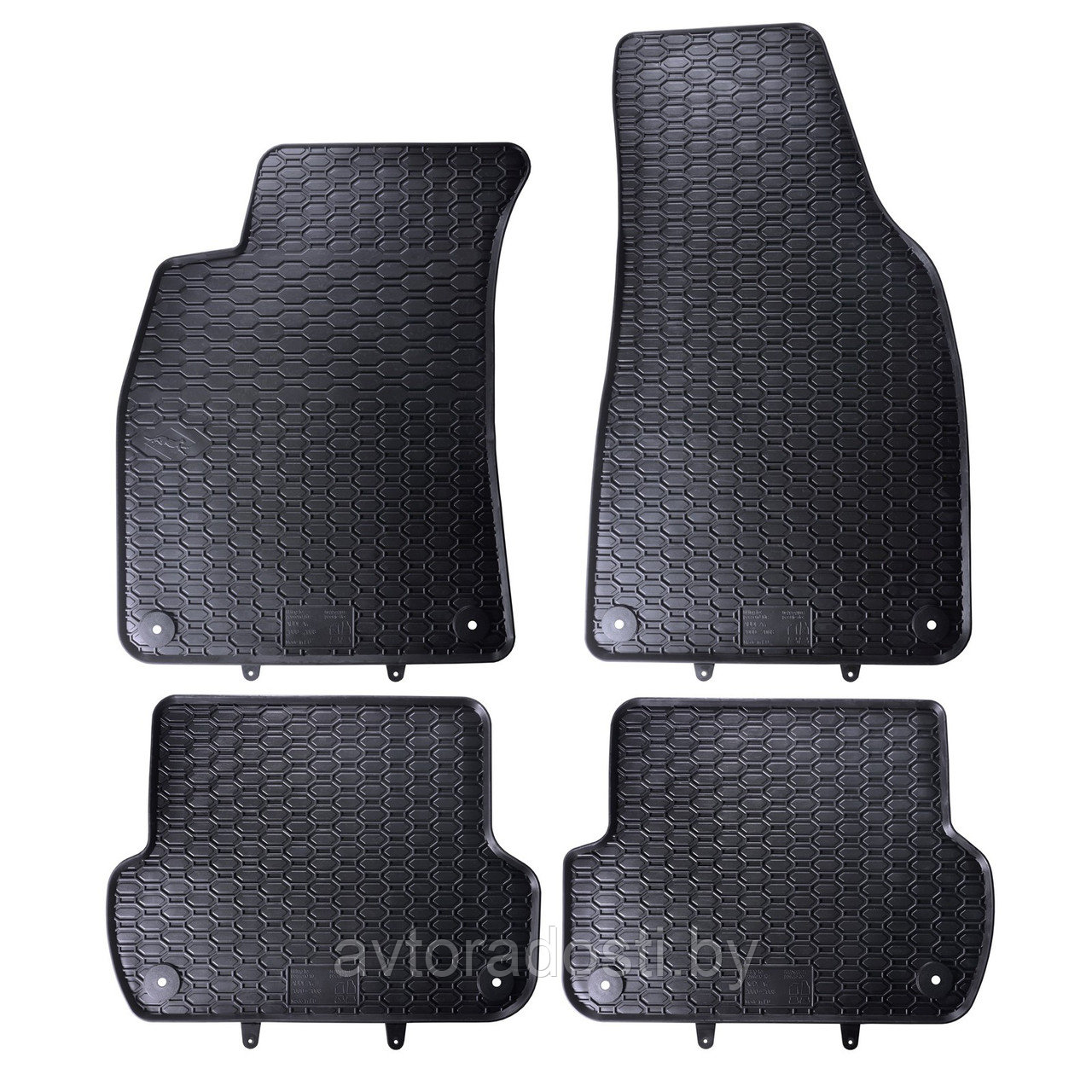 Коврики резиновые для Audi A4 B6 / B7 (2000-2008) / Seat Exeo / Сеат Эксео (Geyer-hosaja)