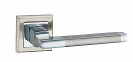 Ручка дверная Салерно AL E8 SN/PC (мат никель/хром)
