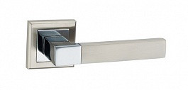 Ручка дверная Бари AL E8 SN/PC (мат.никель/ хром) - фото 1 - id-p76273559